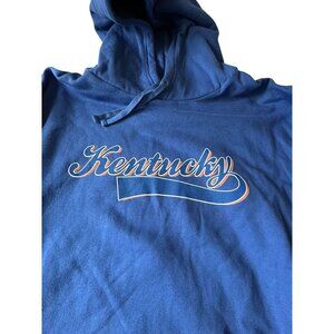 Kentucky Hoodie Fanatics 2XT Royal Blue White Wildcats UK Football Long Sleeve